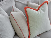 Cushions with trims