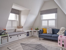 Twin roman blinds