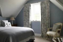 bedroom curtains from covered lath