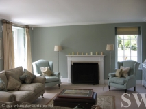 drawing room curtains and roman blind