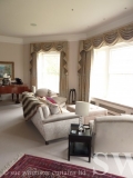 swags and tails in drawing room