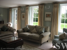 curtains from wooden poles