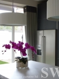 eyelet curtains in kitchen