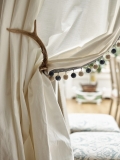 Antelor tie backs with pom poms