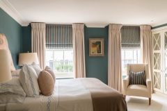 Pair of triple pleat curtains