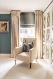 Triple pleat curtains