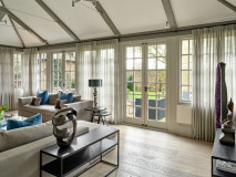 Sheer drawing room curtains