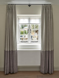 Contrast border curtains