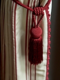 Red tie back