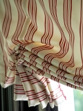 Close up of soft Roman blind