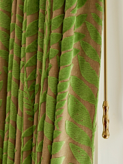 curtains with brass draw rod