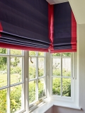 Designers Guild Salso Violet with Designers Guild Drillo Geranium border