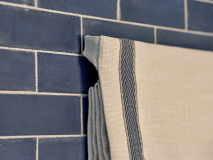 Roman blind with inset border
