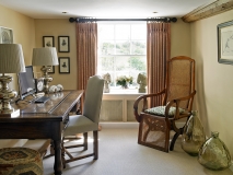Triple pleast curtains from pole