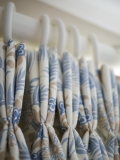 Triple pleat curtains