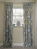 Curtains on white pole