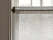 Café curtain on pole