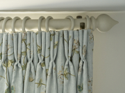 Double Pleat Curtains from a Pole  - The Old Rectory
