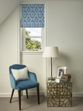Roman Blind in Custom Fabric - The Old Rectory