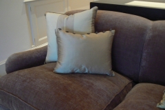 cushion on sofa