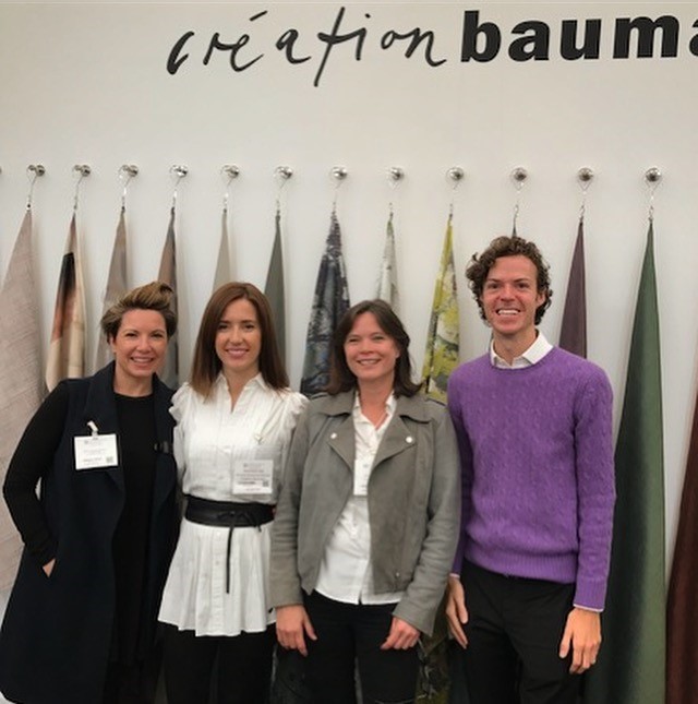 Sue Whimster & Team visit to the Creation Baumann Stand at the last edition of Decorex International